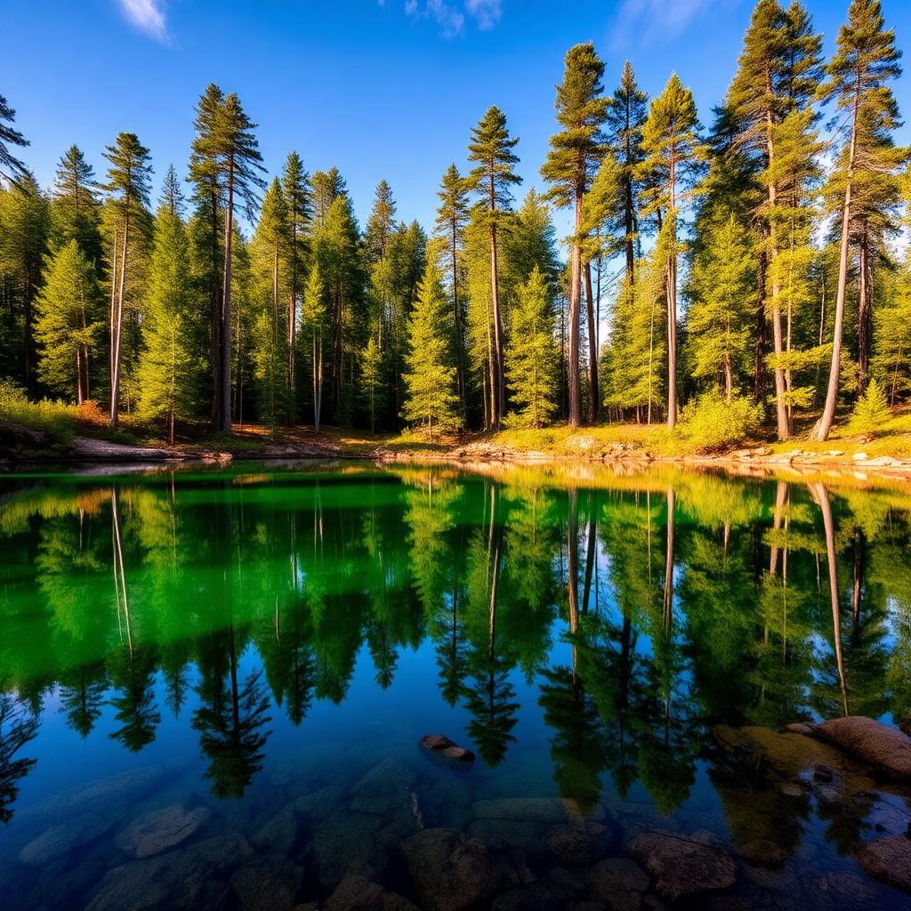 Crystal-clear lakes