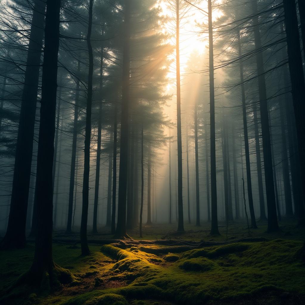 Deep pine forests