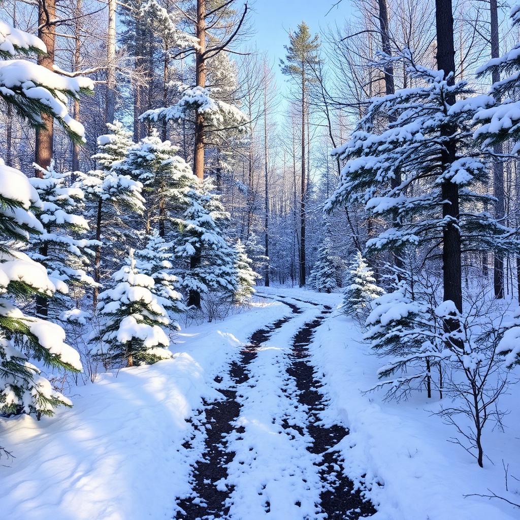 Snowy trails